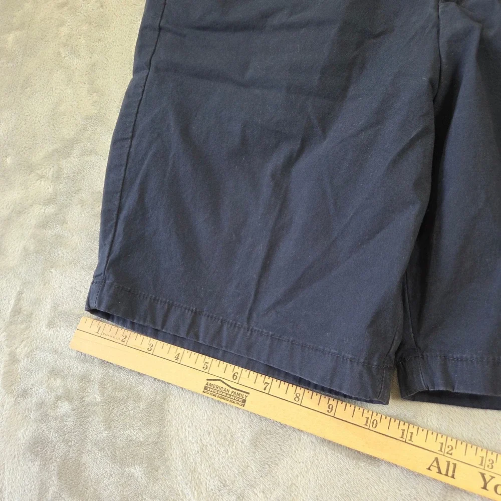 Hollister Mens Navy Blue Flat Front Epic Flex Chino Shorts Size 34 Beachy Skater